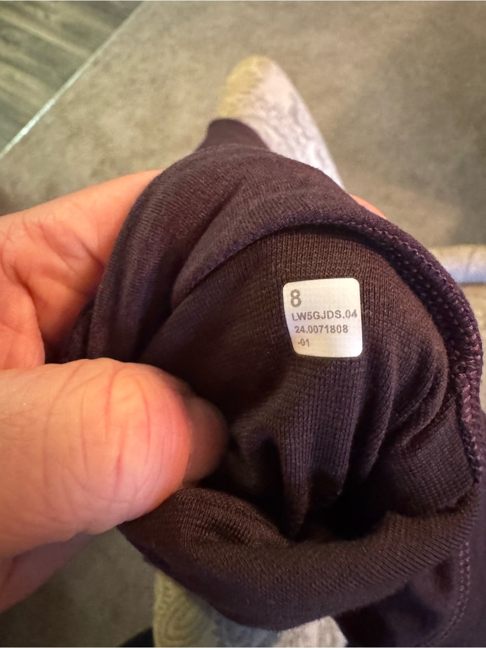 Dark brown/Violet Lululemon Leggings Size 8 - Picture 7 of 7